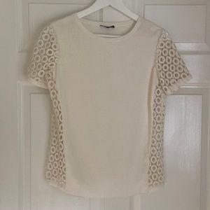 Lafayette 148 New York Cream Sweater